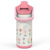 imageZak Designs Beacon Insulated Bottle Disney Minnie Mouse  14 oz  Durable Stainless Steel  DoubleWall Vacuum Insulation Silicone Spout ampamp PushButton LeakProof Lid  Dishwasher SafeMinnie Mouse