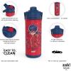 imageZak Designs Beacon Insulated Bottle Disney Minnie Mouse  14 oz  Durable Stainless Steel  DoubleWall Vacuum Insulation Silicone Spout ampamp PushButton LeakProof Lid  Dishwasher SafeMiraculous Ladybug