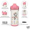imageZak Designs Beacon Insulated Bottle Disney Minnie Mouse  14 oz  Durable Stainless Steel  DoubleWall Vacuum Insulation Silicone Spout ampamp PushButton LeakProof Lid  Dishwasher SafeMinnie Mouse