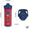 imageZak Designs Beacon Insulated Bottle Disney Minnie Mouse  14 oz  Durable Stainless Steel  DoubleWall Vacuum Insulation Silicone Spout ampamp PushButton LeakProof Lid  Dishwasher SafeMiraculous Ladybug
