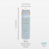 imageZak Designs Harmony Water Bottle for Travel or At Home 32oz Stainless Steel is LeakProof When Closed and Vacuum Insulated with Straw Lid and Carry Handle Provence BlueDisney Lilo  Stitch