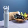imageZak Designs Harmony Water Bottle for Travel or At Home 32oz Stainless Steel is LeakProof When Closed and Vacuum Insulated with Straw Lid and Carry Handle Provence BlueProvence Blue