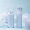imageZak Designs Harmony Water Bottle for Travel or At Home 32oz Stainless Steel is LeakProof When Closed and Vacuum Insulated with Straw Lid and Carry Handle Provence BlueProvence Blue