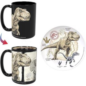 imageZak Designs Minions The Rise of Gru Ceramic Latte Mug and Plate for Coffee Tea Breakfast or Dessert with Travel Mug Lid 2Piece Set17 Fluid OuncesJurassic World Dominion