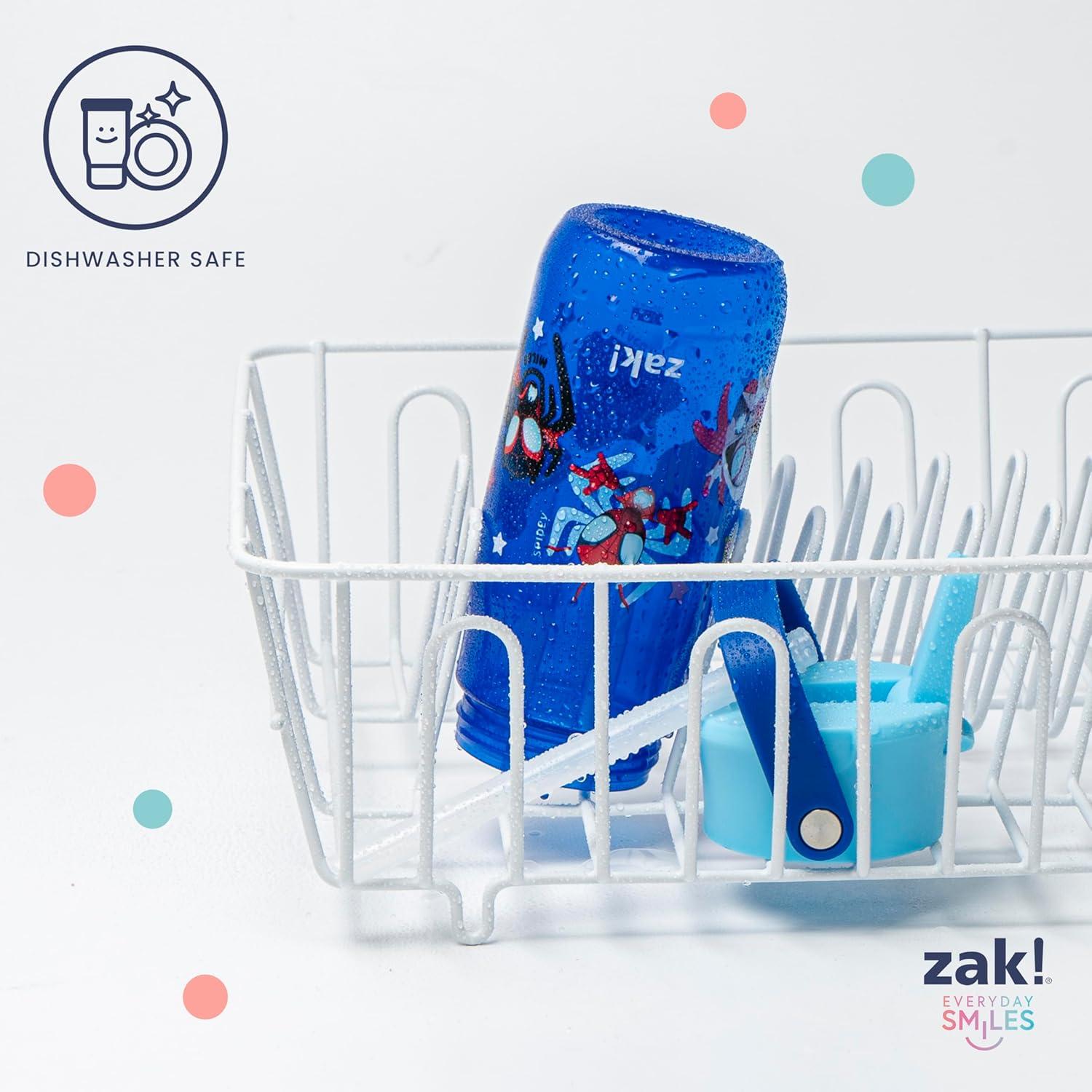 imageZak Designs Harmony Water Bottle Benefiting St Jude For Travel or At Home 32oz Stainless Steel is LeakProof When Closed and Vacuum Insulated with Straw Lid and Carry Handle Purple OmbreMarvel Spidey and His Amazing Friends