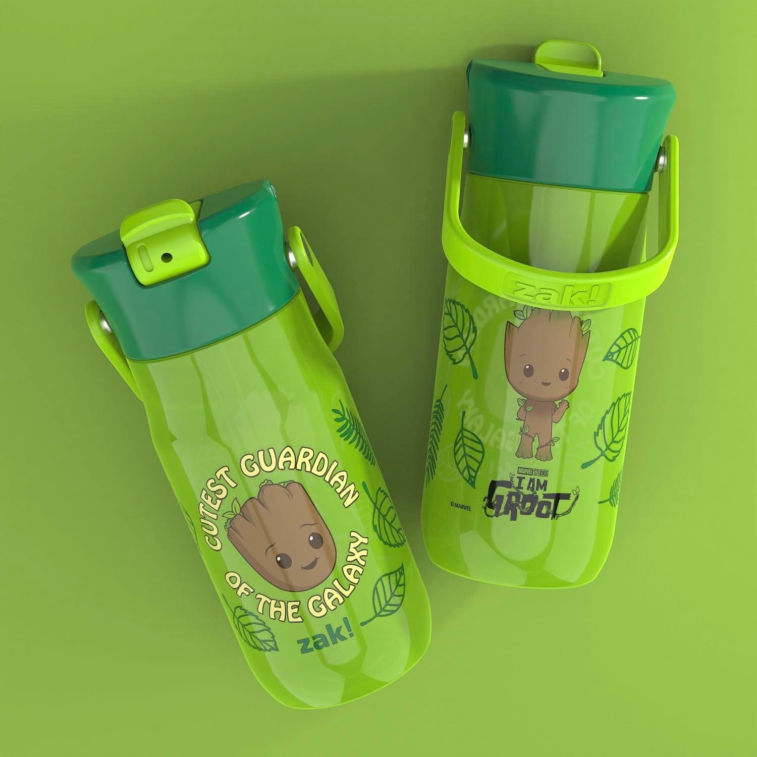 imageZak Designs Harmony Water Bottle Benefiting St Jude For Travel or At Home 32oz Stainless Steel is LeakProof When Closed and Vacuum Insulated with Straw Lid and Carry Handle Purple OmbreMarvel Groot