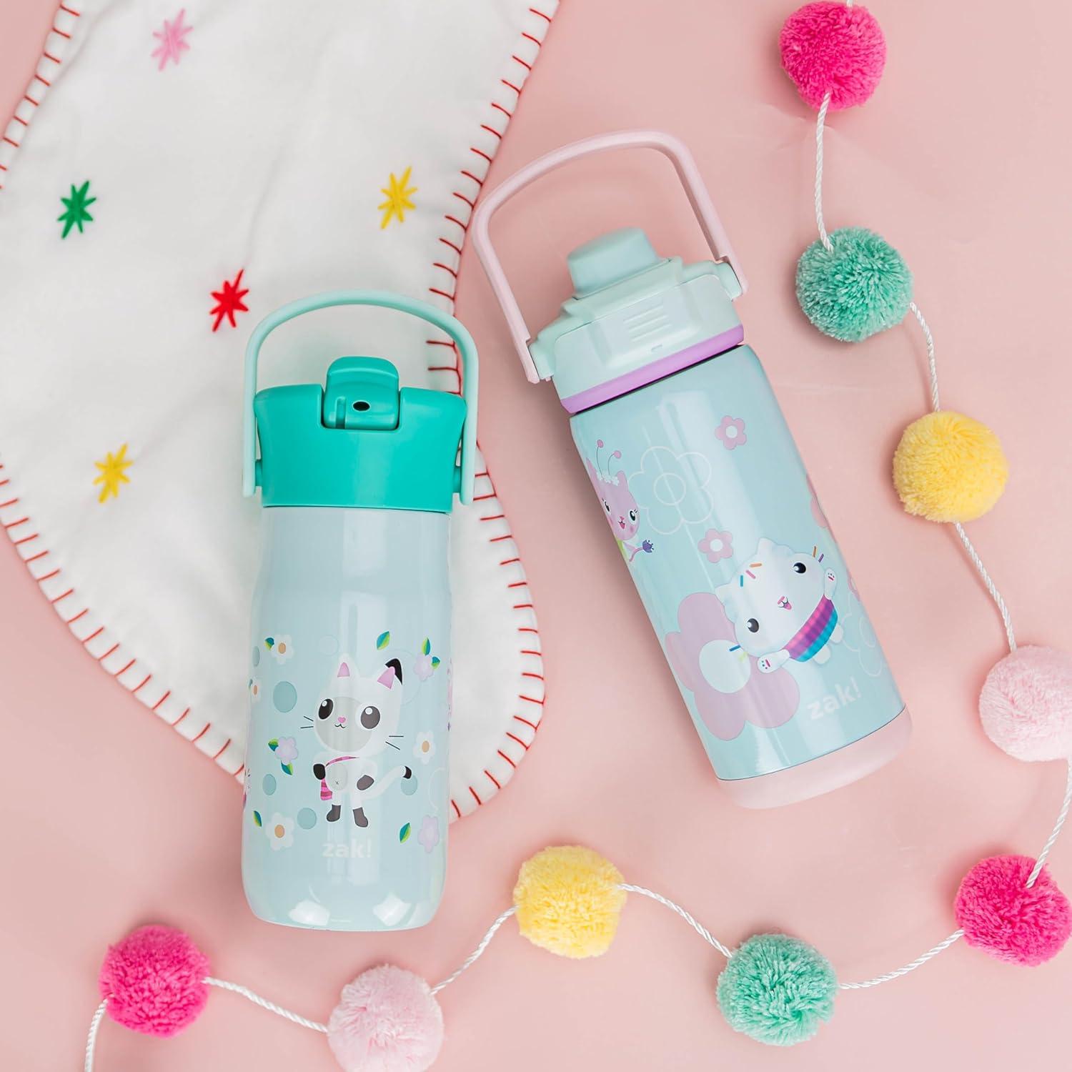imageZak Designs Harmony Water Bottle Benefiting St Jude For Travel or At Home 32oz Stainless Steel is LeakProof When Closed and Vacuum Insulated with Straw Lid and Carry Handle Purple OmbreGabbys Dollhouse