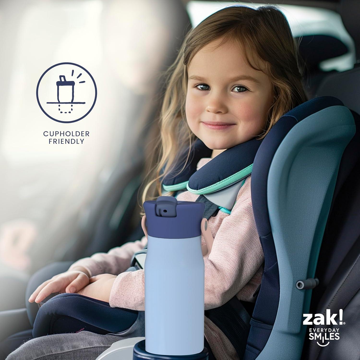 imageZak Designs Harmony Water Bottle Benefiting St Jude For Travel or At Home 32oz Stainless Steel is LeakProof When Closed and Vacuum Insulated with Straw Lid and Carry Handle Purple OmbreDisneys Stitch