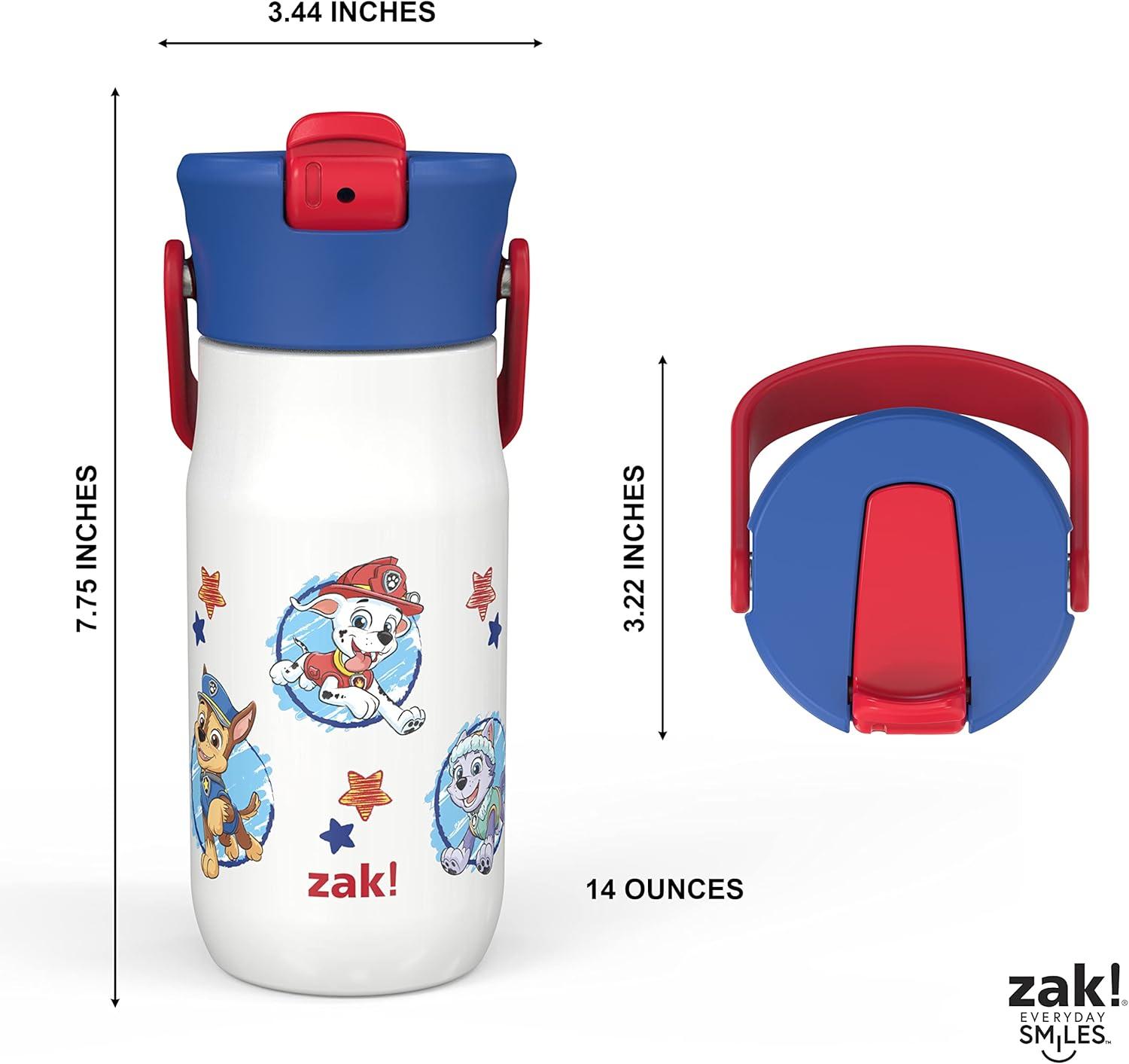 imageZak Designs Harmony Water Bottle Benefiting St Jude For Travel or At Home 32oz Stainless Steel is LeakProof When Closed and Vacuum Insulated with Straw Lid and Carry Handle Purple OmbrePAW Patrol