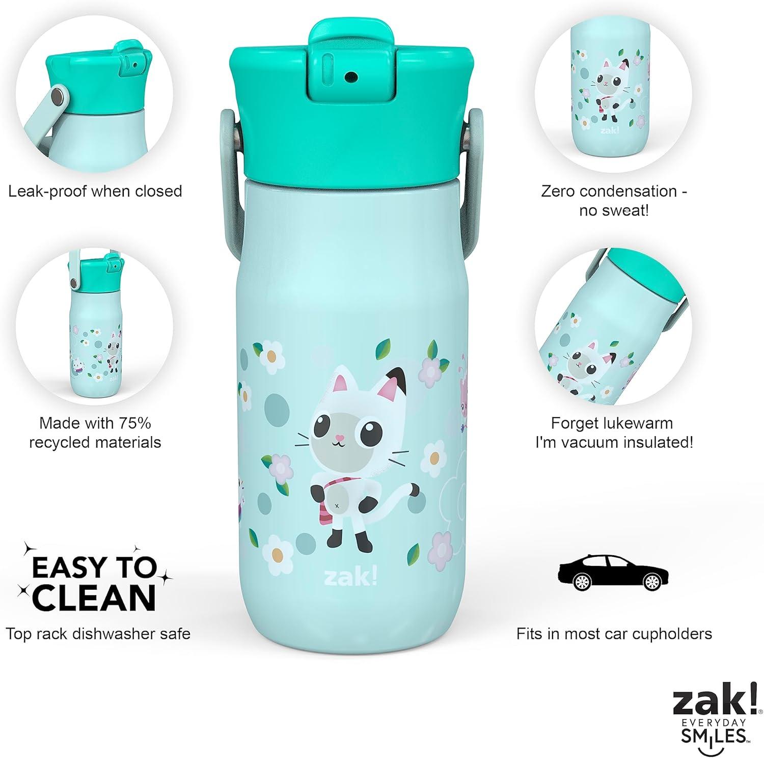 imageZak Designs Harmony Water Bottle Benefiting St Jude For Travel or At Home 32oz Stainless Steel is LeakProof When Closed and Vacuum Insulated with Straw Lid and Carry Handle Purple OmbreGabbys Dollhouse