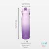 imageZak Designs Harmony Water Bottle Benefiting St Jude For Travel or At Home 32oz Stainless Steel is LeakProof When Closed and Vacuum Insulated with Straw Lid and Carry Handle Purple OmbreSt Jude Purple Ombre
