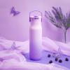 imageZak Designs Harmony Water Bottle Benefiting St Jude For Travel or At Home 32oz Stainless Steel is LeakProof When Closed and Vacuum Insulated with Straw Lid and Carry Handle Purple OmbreSt Jude Purple Ombre