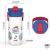 imageZak Designs Harmony Water Bottle Benefiting St Jude For Travel or At Home 32oz Stainless Steel is LeakProof When Closed and Vacuum Insulated with Straw Lid and Carry Handle Purple OmbrePAW Patrol