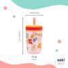 imageZak Designs Kelso Toddler Tumblers Benefiting St Jude For Travel or At Home 15oz 2Pack Durable Plastic Sippy Cups With LeakProof Design is Perfect For Kids Floral and CactusSt Jude Floral and Cactus