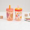 imageZak Designs Kelso Toddler Tumblers Benefiting St Jude For Travel or At Home 15oz 2Pack Durable Plastic Sippy Cups With LeakProof Design is Perfect For Kids Floral and CactusSt Jude Floral and Cactus