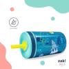 imageZak Designs Kelso Toddler Tumblers Benefiting St Jude For Travel or At Home 15oz 2Pack Durable Plastic Sippy Cups With LeakProof Design is Perfect For Kids Floral and CactusSt Jude Floral and Cactus