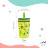 imageZak Designs Kelso Toddler Tumblers Benefiting St Jude For Travel or At Home 15oz 2Pack Durable Plastic Sippy Cups With LeakProof Design is Perfect For Kids Floral and CactusSt Jude Space and Smiles