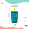 imageZak Designs Kelso Toddler Tumblers Benefiting St Jude For Travel or At Home 15oz 2Pack Durable Plastic Sippy Cups With LeakProof Design is Perfect For Kids Floral and CactusSt Jude Space and Smiles