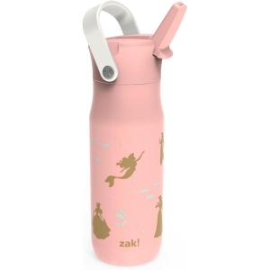 imageZak Designs Harmony Water Bottle Benefiting St Jude For Travel or At Home 32oz Stainless Steel is LeakProof When Closed and Vacuum Insulated with Straw Lid and Carry Handle Purple OmbreDisney Princess Ariel  Aurora  Belle  Cinderella  Jasmine  Moana  Rapunzel  Tiana