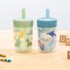 imageZak Designs Bluey Capri Toddler Tumbler For Travel or At Home 10oz 2Pack Durable Plastic Sippy Cups With Handle and LeakProof Design are Perfect For Kids Bluey and BingoDino Buddies  Bubble Bay 9oz