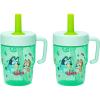 imageZak Designs Bluey Capri Toddler Tumbler For Travel or At Home 10oz 2Pack Durable Plastic Sippy Cups With Handle and LeakProof Design are Perfect For Kids Bluey and BingoBluey 10oz