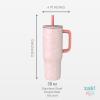 imageZak Designs Harry Potter Sutton Travel Tumbler for On the Go 30oz Stainless Steel with Vacuum Insulation Silicone Straw and Carry Handle for Cold Drinks HogwartsHello Kitty