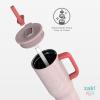 imageZak Designs Harry Potter Sutton Travel Tumbler for On the Go 30oz Stainless Steel with Vacuum Insulation Silicone Straw and Carry Handle for Cold Drinks HogwartsHello Kitty