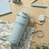 imageZak Designs Harmony 2in1 Coffee Tumbler for Travel or At Home 30oz Recycled Stainless Steel is LeakProof When Closed and Vacuum Insulated with Handle Icicle Mint GreenIcicle Mint Green