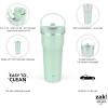 imageZak Designs Harmony 2in1 Coffee Tumbler for Travel or At Home 30oz Recycled Stainless Steel is LeakProof When Closed and Vacuum Insulated with Handle Icicle Mint GreenIcicle Mint Green