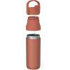 imageZak Designs Harmony Water Bottle for Travel or At Home 32oz Recycled Stainless Steel is LeakProof When Closed and Vacuum Insulated with Straw Lid and Carry Handle Sienna Red