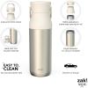 imageZak Designs Harmony Water Bottle for Travel or At Home 32oz Recycled Stainless Steel is LeakProof and Vacuum Insulated with Chug Opening and Carry Handle Ivory White