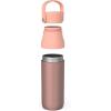 imageZak Designs Harmony Water Bottle for Travel or At Home 32oz Recycled Stainless Steel is LeakProof and Vacuum Insulated with Chug Opening and Carry Handle Coral Pink
