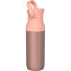 imageZak Designs Harmony Water Bottle for Travel or At Home 32oz Recycled Stainless Steel is LeakProof and Vacuum Insulated with Chug Opening and Carry Handle Coral Pink