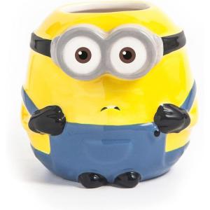 imageZak Designs Despicable Me and Minions The Rise of Gru Kevin Stuart Otto and Bob 3D Sculpted Ceramic Coffee Mugs for Hot Drinks 4Piece SetOtto the Minion