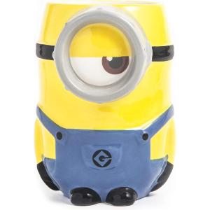 imageZak Designs Despicable Me and Minions The Rise of Gru Kevin Stuart Otto and Bob 3D Sculpted Ceramic Coffee Mugs for Hot Drinks 4Piece SetStuart the Minion