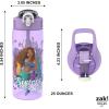 imageZak Designs Disney The Little Mermaid 2023 Kids Water Bottle For School or Travel 25oz Durable Plastic with PopUp Antimicrobial Spout and Cover Handle and LeakProof Ariel Sisters of the Sea