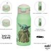 image:imageZak Designs Star Wars DoubleWall Vacuum Insulated 188 Stainless Steel Kids Mesa Water Bottle with FlipUp Straw Spout and Locking Spout Cover Durable Cup for Sports or Travel 135 ozThe ChildBaby YodaThe ChildGrogu
