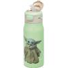 image:imageZak Designs Star Wars DoubleWall Vacuum Insulated 188 Stainless Steel Kids Mesa Water Bottle with FlipUp Straw Spout and Locking Spout Cover Durable Cup for Sports or Travel 135 ozThe ChildBaby YodaThe ChildGrogu