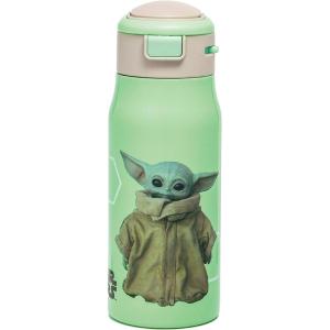 image:imageZak Designs Star Wars DoubleWall Vacuum Insulated 188 Stainless Steel Kids Mesa Water Bottle with FlipUp Straw Spout and Locking Spout Cover Durable Cup for Sports or Travel 135 ozThe ChildBaby YodaThe ChildGrogu