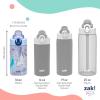 image:imageZak Designs Disney Mickey Mouse Sage Kids Water Bottle For School or Travel 16oz Durable Plastic Water Bottle With Straw Handle and LeakProof PopUp Spout Cover Clubhouse CrewDisney Frozen Anna  Elsa  Olaf