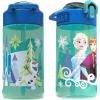 image:imageZak Designs Disney Mickey Mouse Sage Kids Water Bottle For School or Travel 16oz Durable Plastic Water Bottle With Straw Handle and LeakProof PopUp Spout Cover Clubhouse CrewElsa  Anna