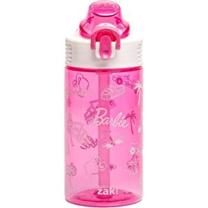 image:imageZak Designs Disney Mickey Mouse Sage Kids Water Bottle For School or Travel 16oz Durable Plastic Water Bottle With Straw Handle and LeakProof PopUp Spout Cover Clubhouse CrewBarbie