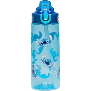 image:imageZak Designs Disney Mickey Mouse Sage Kids Water Bottle For School or Travel 16oz Durable Plastic Water Bottle With Straw Handle and LeakProof PopUp Spout Cover Clubhouse CrewStitch