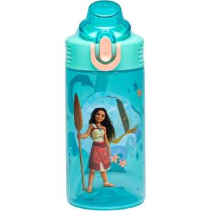 image:imageZak Designs Disney Mickey Mouse Sage Kids Water Bottle For School or Travel 16oz Durable Plastic Water Bottle With Straw Handle and LeakProof PopUp Spout Cover Clubhouse CrewDisney Moana Moana  Maui