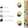 image:imageZak Designs Disney Princess 78 Reusable Plastic Straw Bundle for Kids Hydration Includes Fun Drink Sippers and Removable Character Medallion Decorations PRYOV920DSMSV920