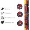image:imageZak Designs Disney Princess 78 Reusable Plastic Straw Bundle for Kids Hydration Includes Fun Drink Sippers and Removable Character Medallion Decorations PRYOV920SPCBV920