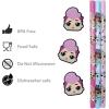 image:imageZak Designs Disney Princess 78 Reusable Plastic Straw Bundle for Kids Hydration Includes Fun Drink Sippers and Removable Character Medallion Decorations PRYOV920LOSAV920