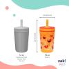 image:imageZak Designs Disney Pixar Toy Story Kelso Toddler Tumblers For Travel or At Home 15oz 2Pack Durable Plastic Sippy Cups With LeakProof Design is Perfect For Kids Woody Buzz amp FriendsElmo and Cookie Monster Sesame Street