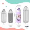 image:imageZak Designs KPop Demon Hunters Sage Kids Water Bottle For School or Travel 19oz Stainless Steel Water Bottle With Straw Handle and LeakProof PopUp Spout Cover Rumi Mira ZoeyKPop Demon Hunters Rumi  Mira  Zoey