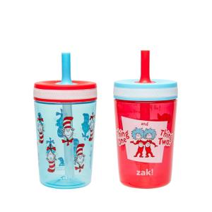 image:imageZak Designs Disney Pixar Toy Story Kelso Toddler Tumblers For Travel or At Home 15oz 2Pack Durable Plastic Sippy Cups With LeakProof Design is Perfect For Kids Woody Buzz amp FriendsDr Seuss The Cat in the Hat
